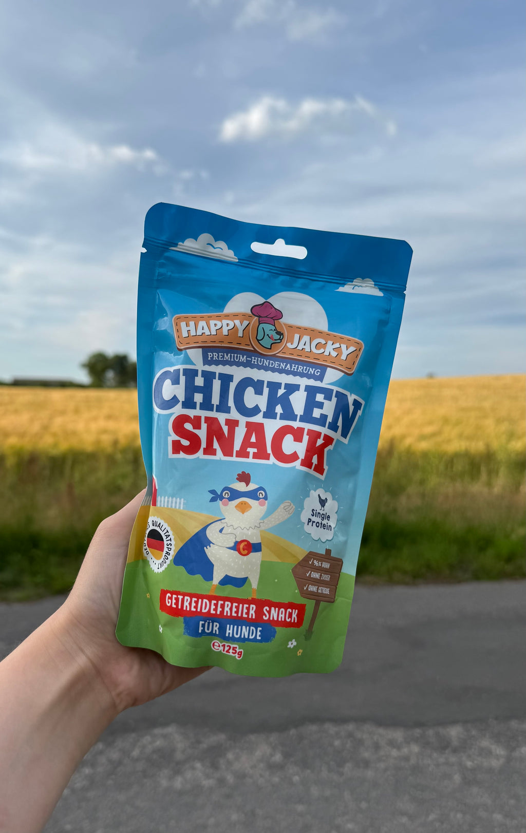 HAPPY JACKY godbidder med kylling