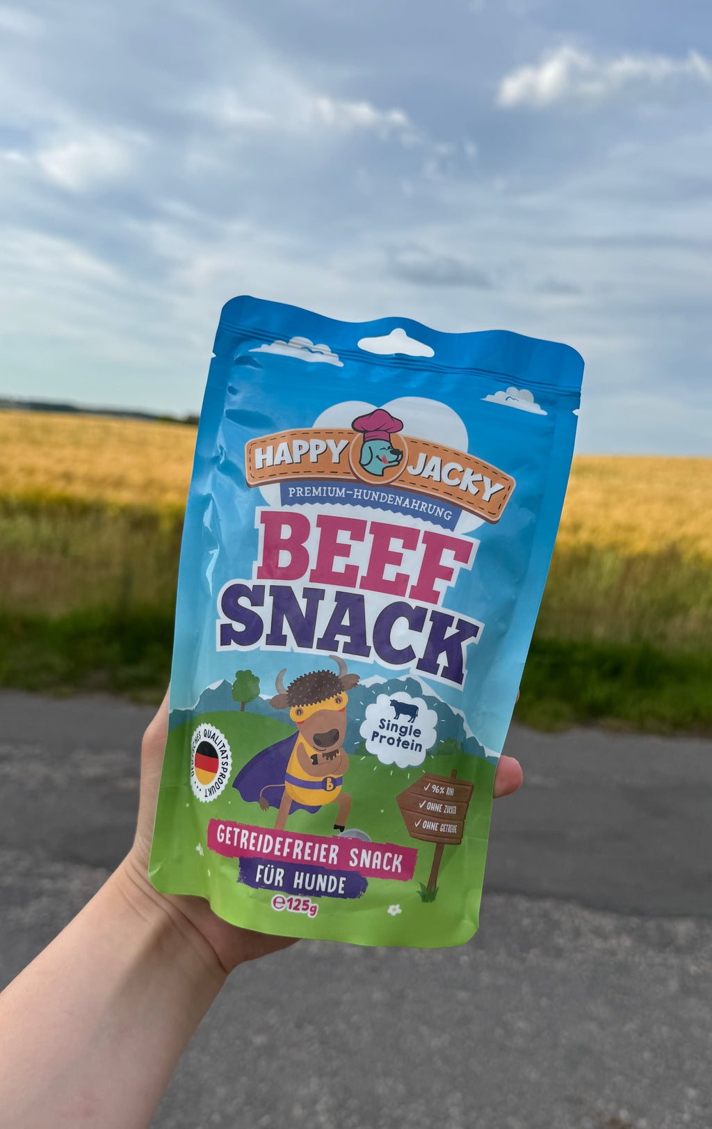 HAPPY JACKY godbidder med oksekød