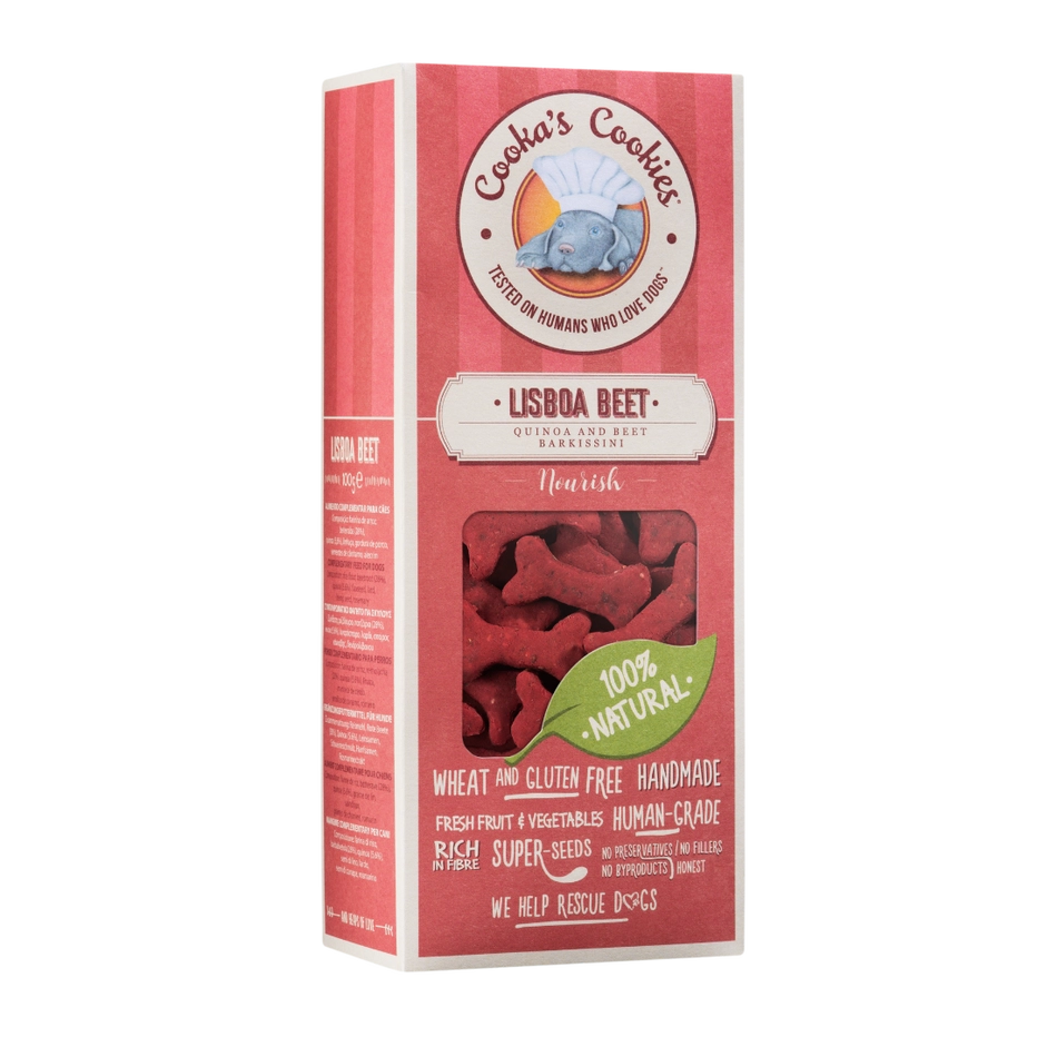 Hundegodbidder med rødbede og quinoa