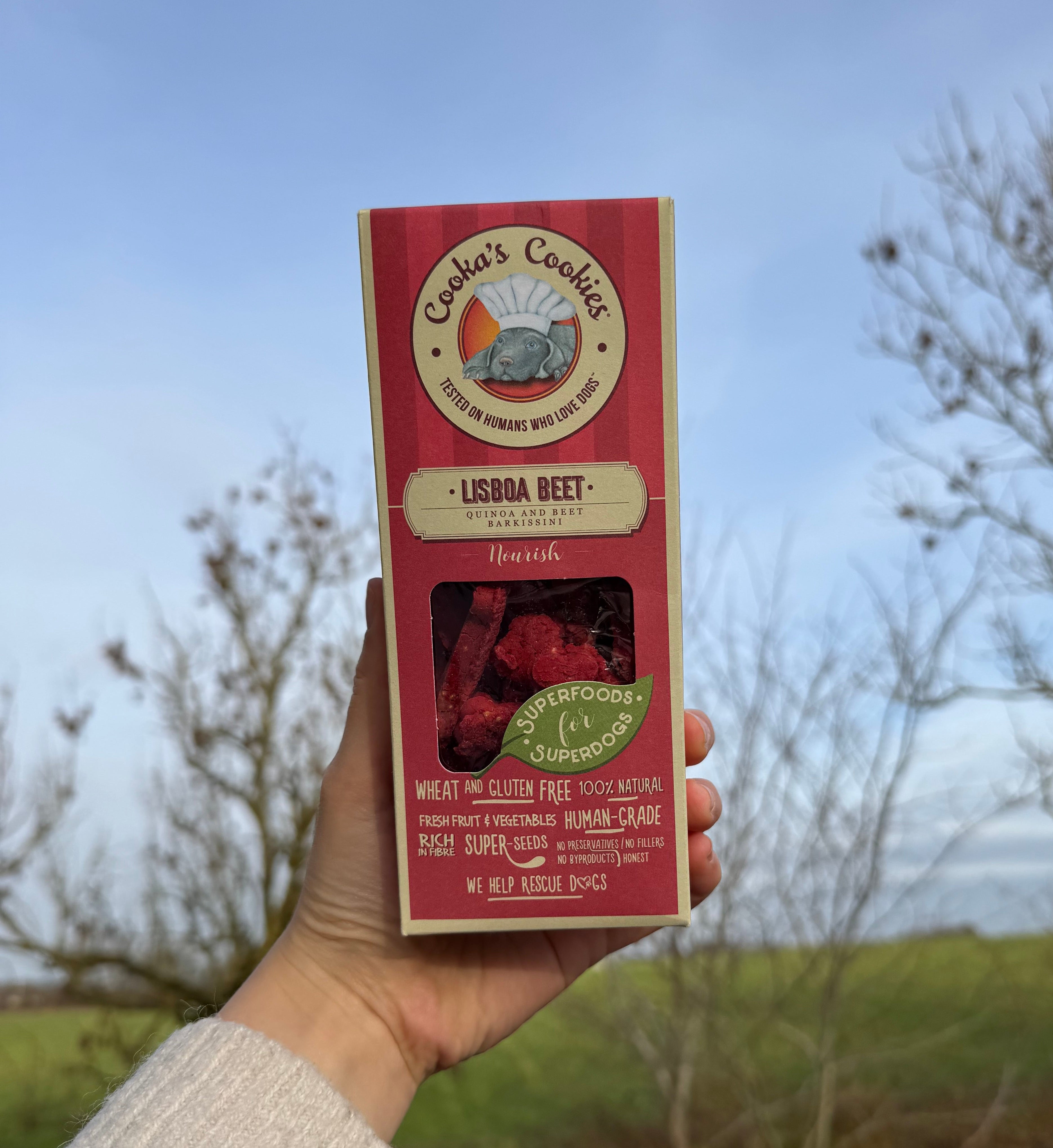 Hundegodbidder med rødbede og quinoa