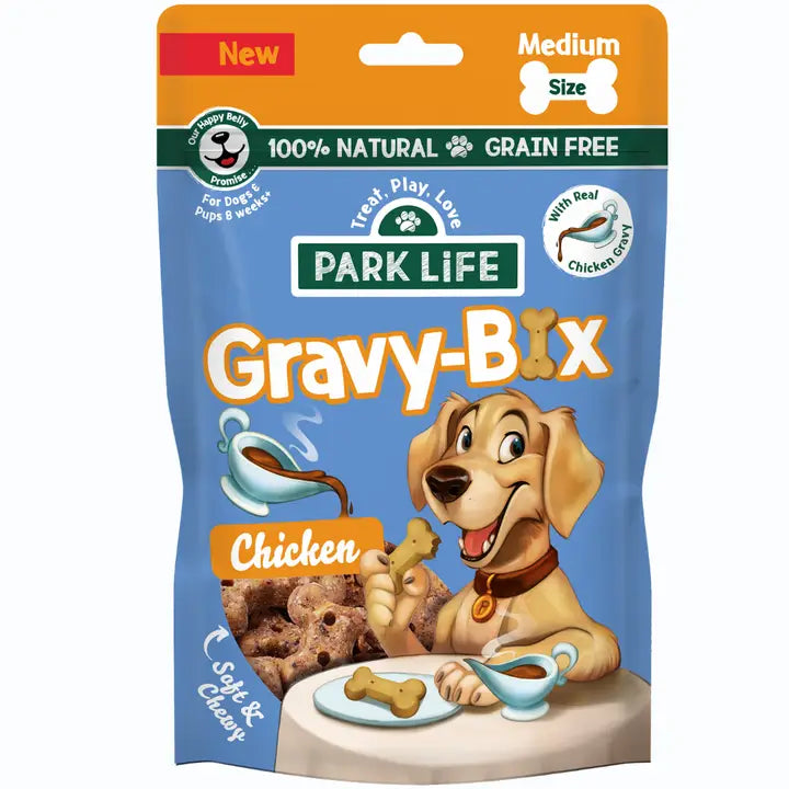 Gravy-Bix knogleformede kiks kylling