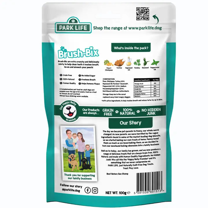 Brush-Bix Hundekiks Kalkun & Pebermynte